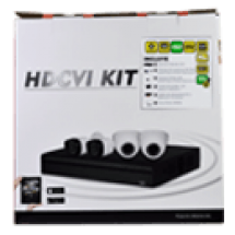 KIT DVR HDCVI 4 CH HD + 2 CAMARAS + 2 DOMOS + DD 500GB